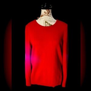 Talbots 100 % Cashmere Women's Sweater RED